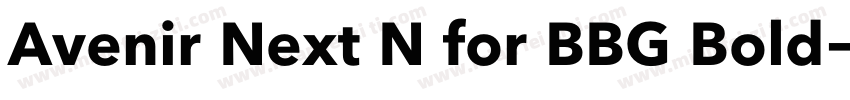 Avenir Next N for BBG Bold字体转换